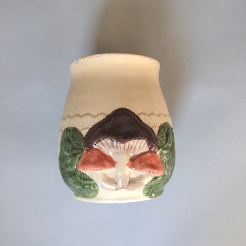 Vintage Mushroom Plant Pot Container